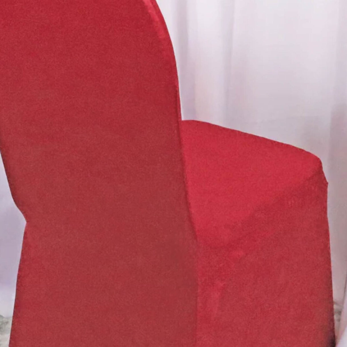 1 Piece Elegant Vintage Embossed Spandex Chair Cover Apple Red