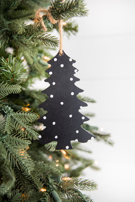 6” Wood Tree Christmas Ornament