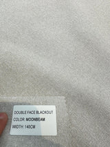 Moonbeam Polyester Drapery Fabric - Gray Taupe Beige Blend, Double Sided Blackout, 55" Width (1 Yard)