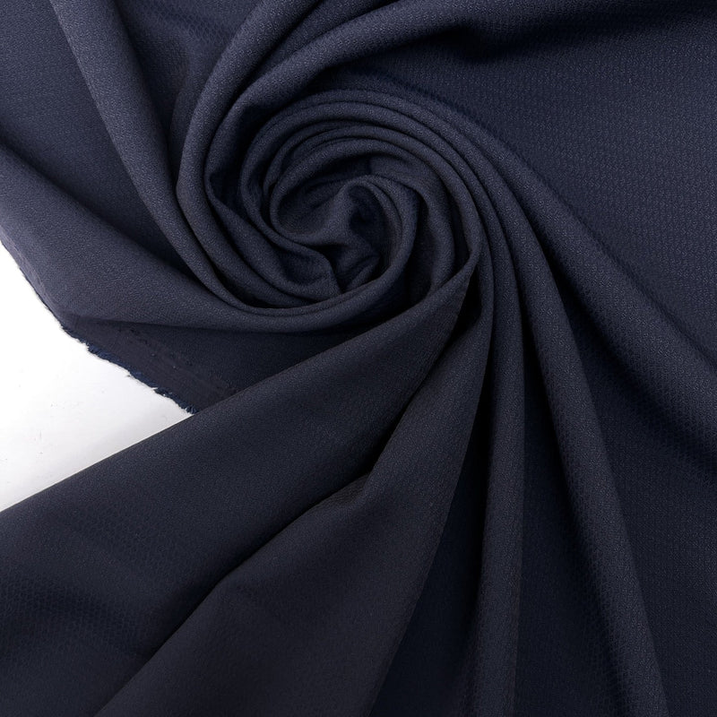 Viscose Jacquard Fabric Blue Abstract