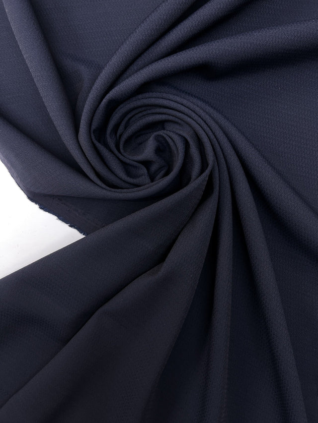 Viscose Jacquard Fabric Blue Abstract