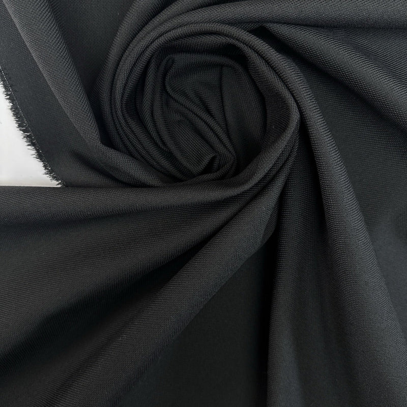 Wool Polyamide Woven Black