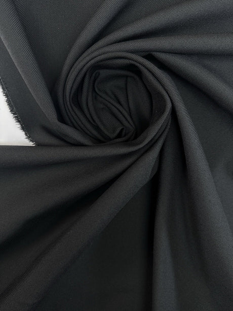Wool Polyamide Woven Black