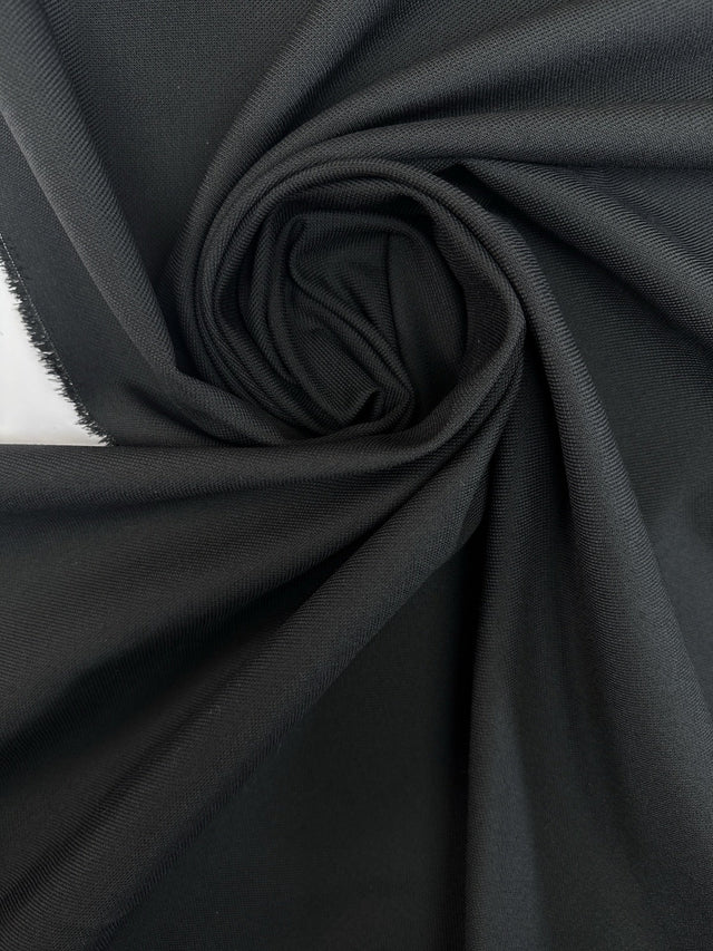Wool Polyamide Woven Black