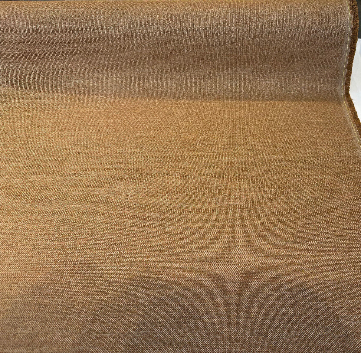 Sunbrella Outdoor Rally Amber Rust Solution Dyed Acrylic Fabric - Amber Rust, Textured Basketweave, 54" Width (1 Yard)