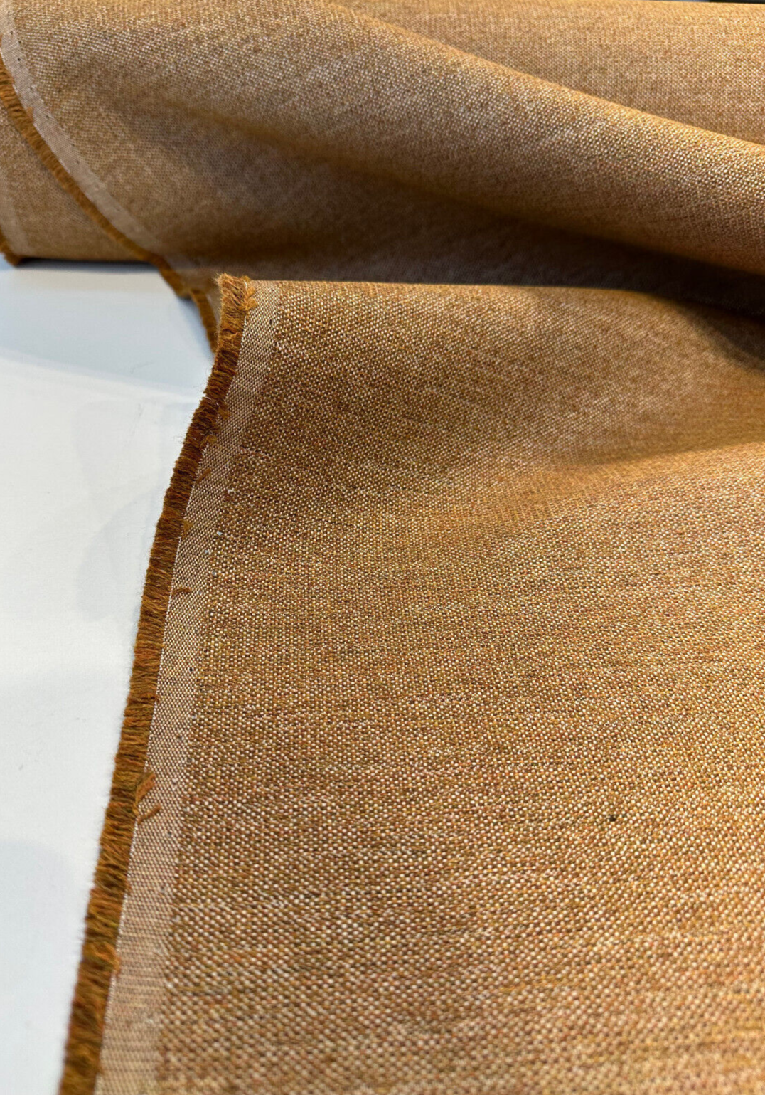 Sunbrella Outdoor Rally Amber Rust Solution Dyed Acrylic Fabric - Amber Rust, Textured Basketweave, 54" Width (1 Yard)