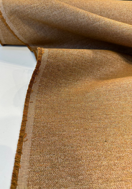 Sunbrella Outdoor Rally Amber Rust Solution Dyed Acrylic Fabric - Amber Rust, Textured Basketweave, 54" Width (1 Yard)