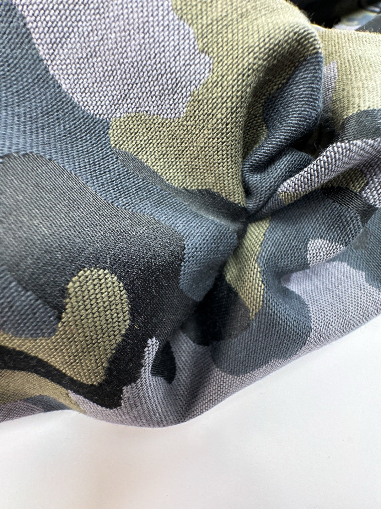 Viscose Blend Jacquard Abstract Green-Blue
