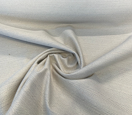 Posh Dove Herringbone Sunbrella Chenille Fabric - Beige Herringbone, 56" Width (1 Yard)