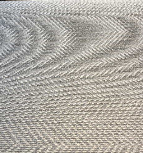 Posh Dove Herringbone Sunbrella Chenille Fabric - Beige Herringbone, 56" Width (1 Yard)