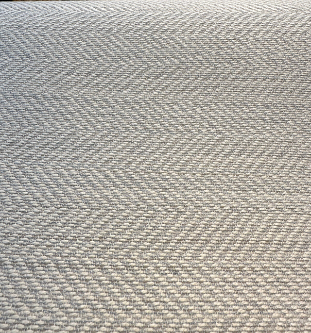 Posh Dove Herringbone Sunbrella Chenille Fabric - Beige Herringbone, 56" Width (1 Yard)