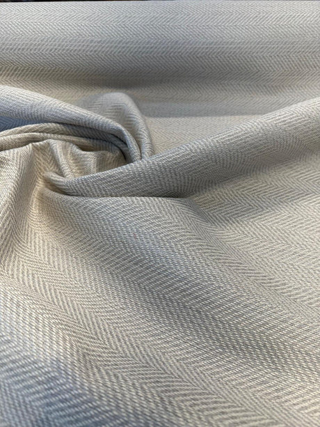 Posh Dove Herringbone Sunbrella Chenille Fabric - Beige Herringbone, 56" Width (1 Yard)