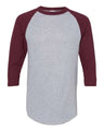 Three-Quarter Raglan Sleeve Baseball Jersey