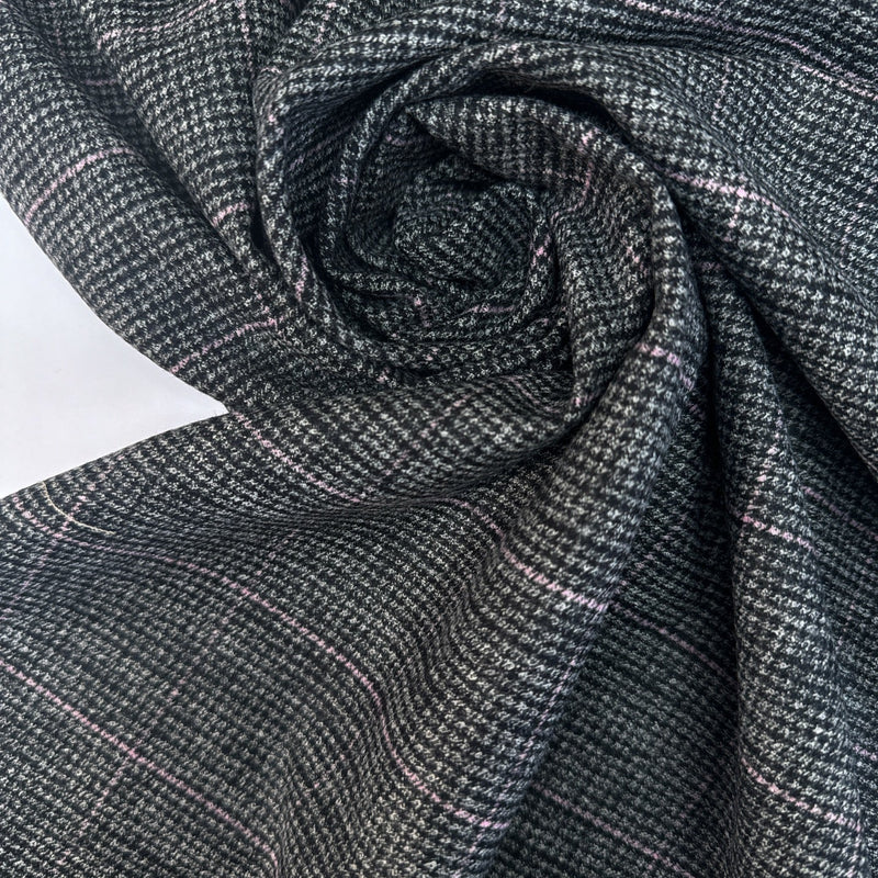 Viscose Blend Houndstooth Suiting