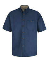 Short Sleeve 100% Cotton Dress Shirt