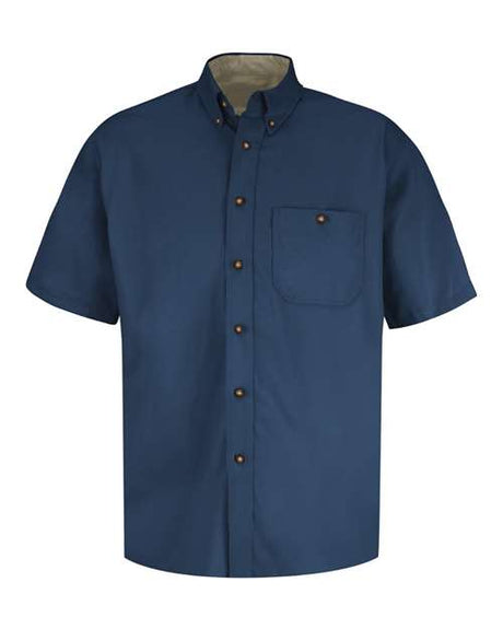 Red Kap Men's Short Sleeve Cotton Dress Shirt