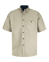 Red Kap Men's Short Sleeve Cotton Dress Shirt