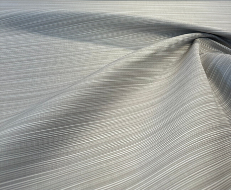 Sunbrella Dupione Silver Acrylic Fabric - Silver, Railroaded, Solid & Variegated, 54" Width (1 Yard)