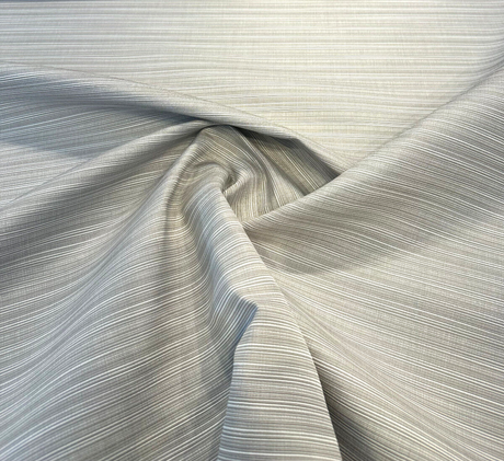 Sunbrella Dupione Silver Acrylic Fabric - Silver, Railroaded, Solid & Variegated, 54" Width (1 Yard)