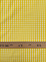 Cotton Poplin Yellow Checked