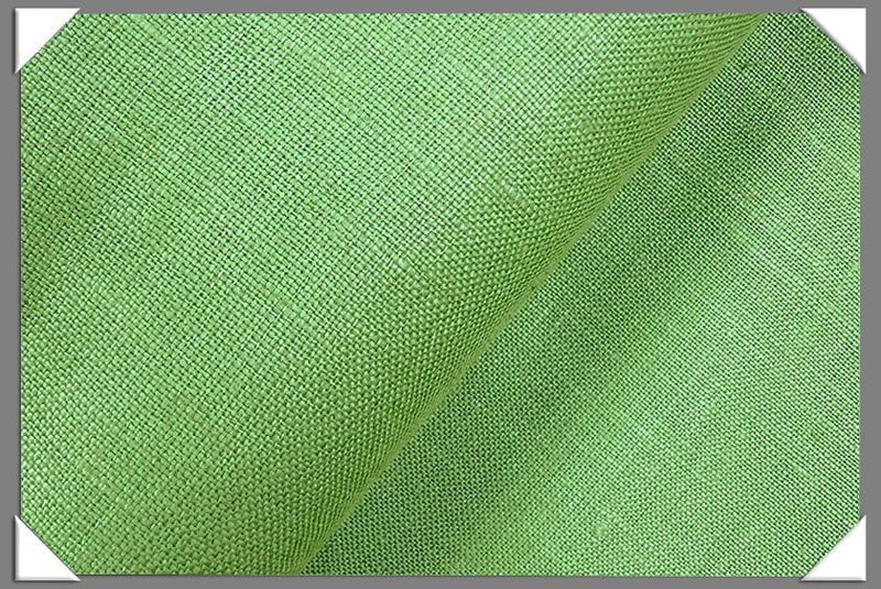 Bright Green Linen Fabric - Bright Green, 58/60" Width (1 Yard)