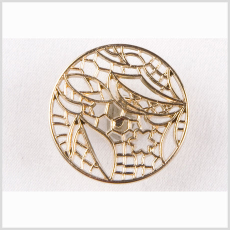 Light Gold Metal Button - 32L/20mm