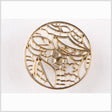 Light Gold Metal Coat Button - 40L/25.5mm