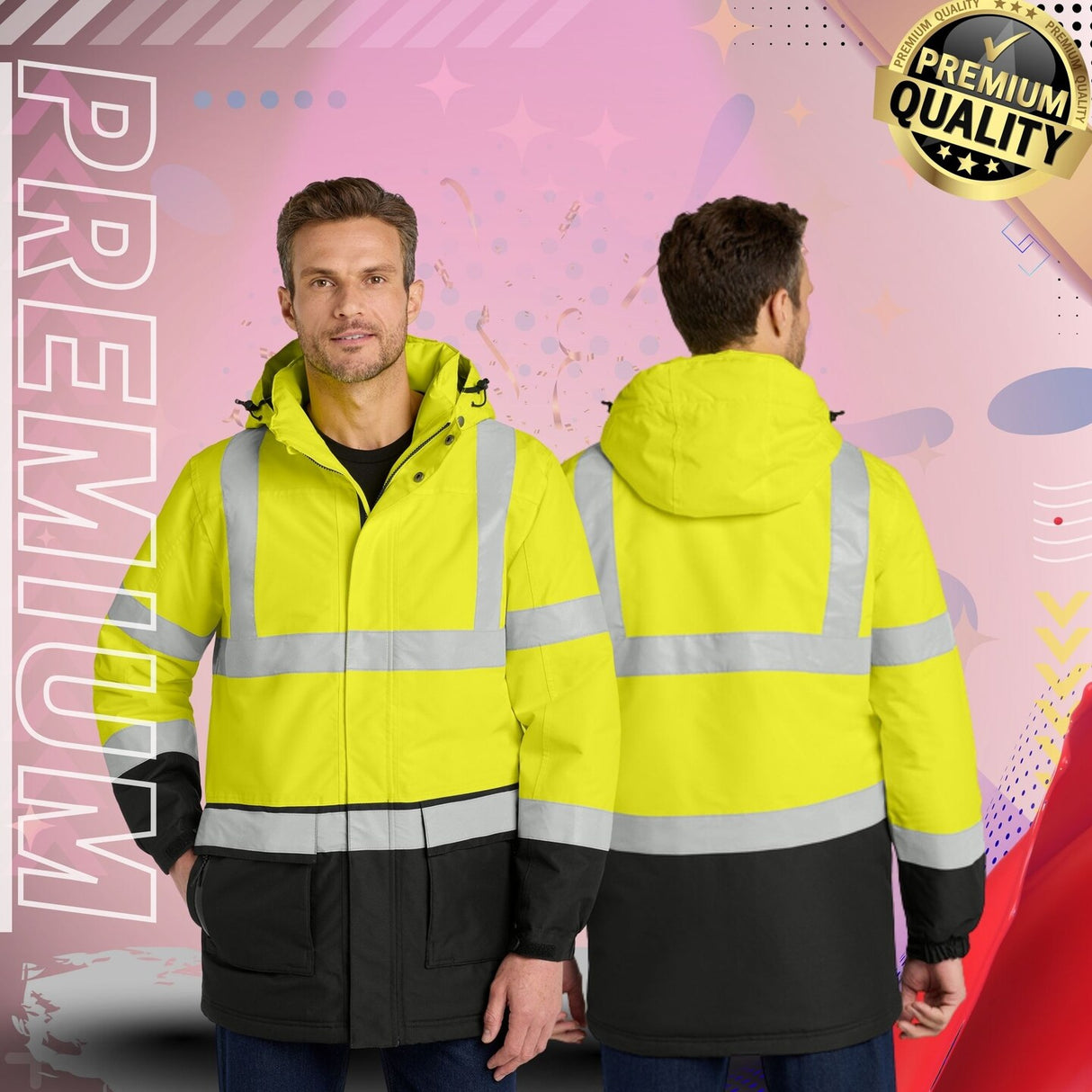 Port Authority® ANSI 107 Class 3 Safety Heavyweight Parka