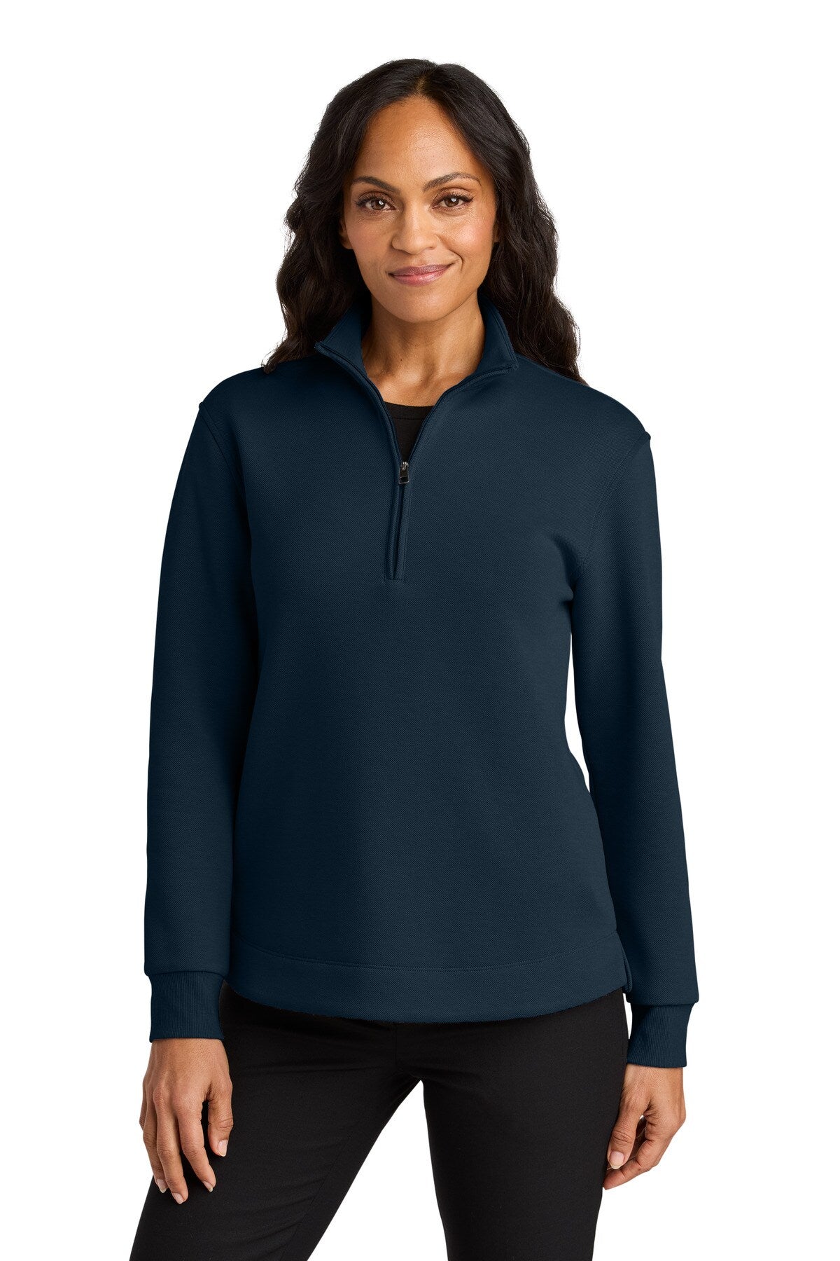 Port Authority® Womens Wearever Signature Double Pique 14-Zip Midweight Pullover