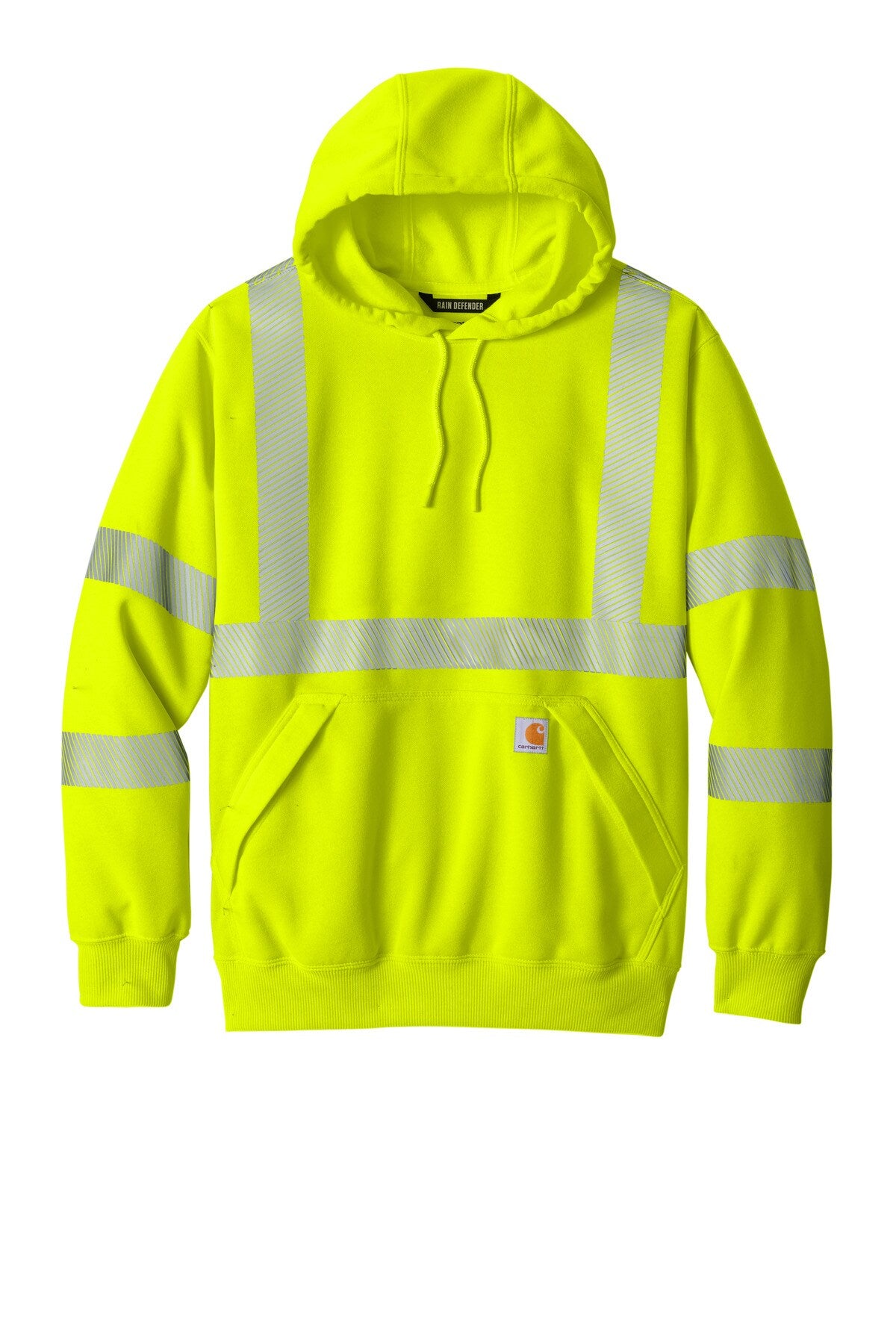 Carhartt® ANSI 107 Class 3 Hooded Sweatshirt High Visibility Water Resistant Work Hoodie