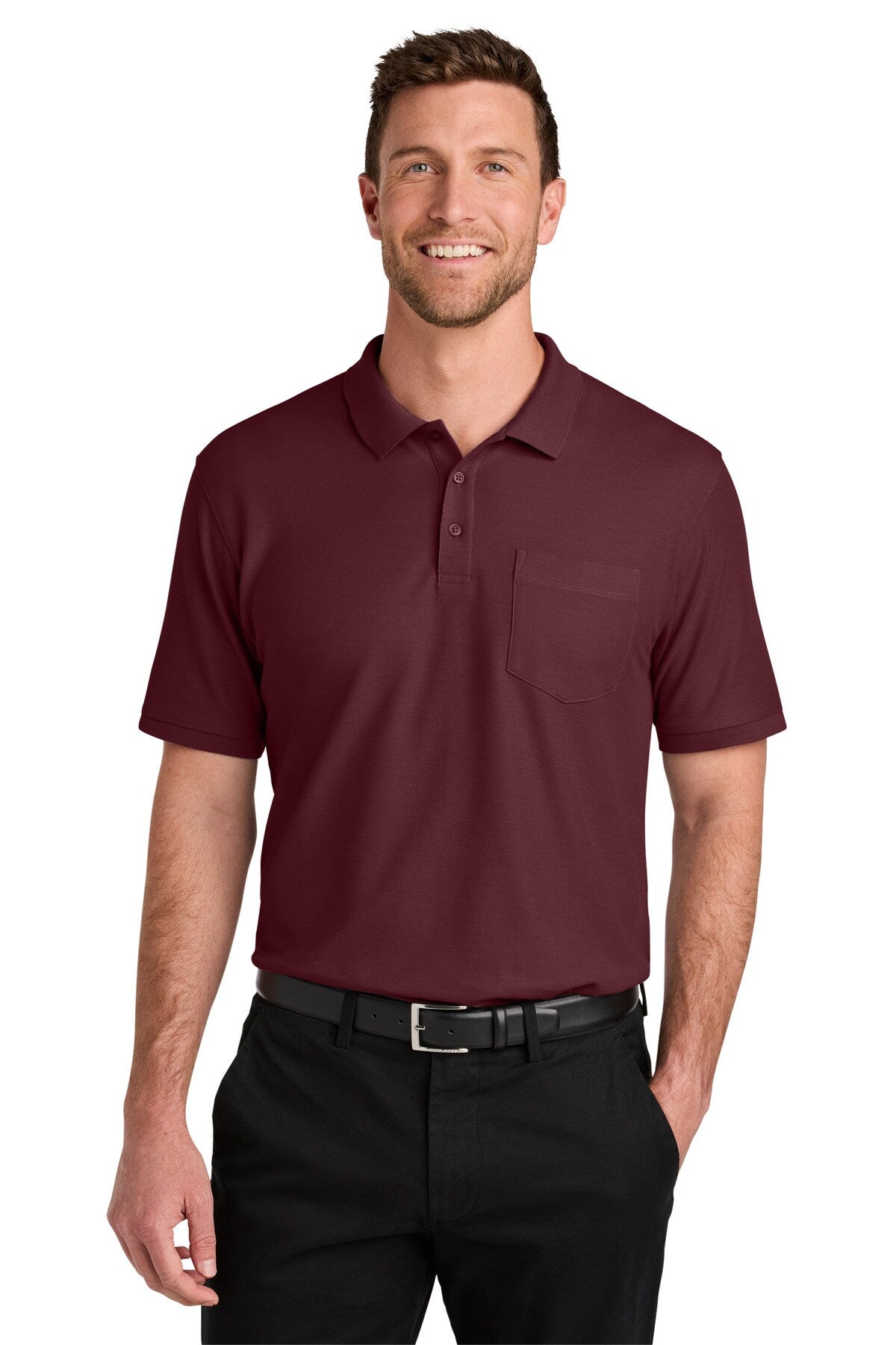 Port Authority® Wearever Signature Pique Pocket Polo