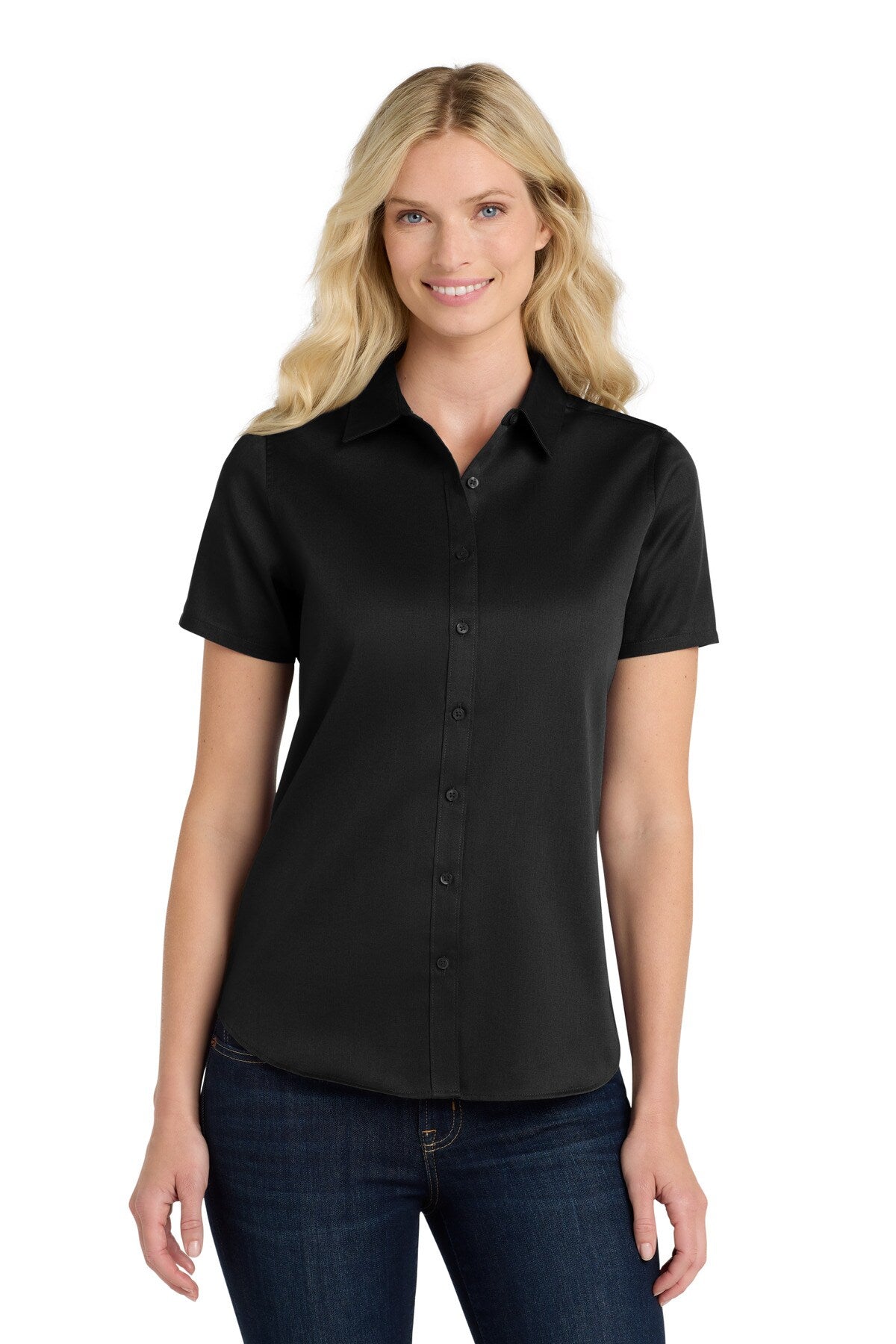 Port Authority® Short Sleeve SuperPro React Twill Women Shirt