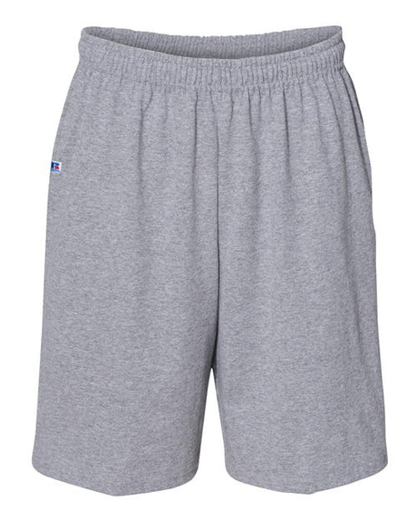 Russell Athletic Men's Cotton Classic Jersey Shorts with Pockets