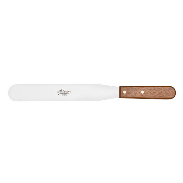 Ateco Wooden-Handle Stainless Steel Spatula, Blade size 1-1/2" x 10"