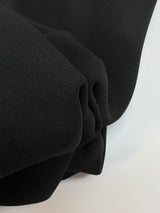 Viscose Crepe Black Stretch Fabric