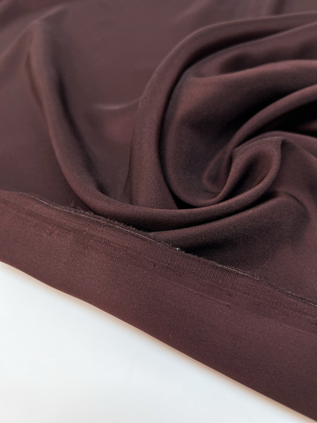 Viscose Lining Red Brown Stretch