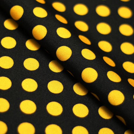 E-Z Dots Nylon Spandex Fabric - Large Polka Dots Print, 58/60" Width (1 Yard)
