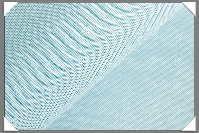 Light Blue White Cotton Fabric - 100 Percent Cotton Fabric, Light Blue/White, 58/60" Width
