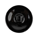 Black/Platinum Glass Button - 40L/25.5mm