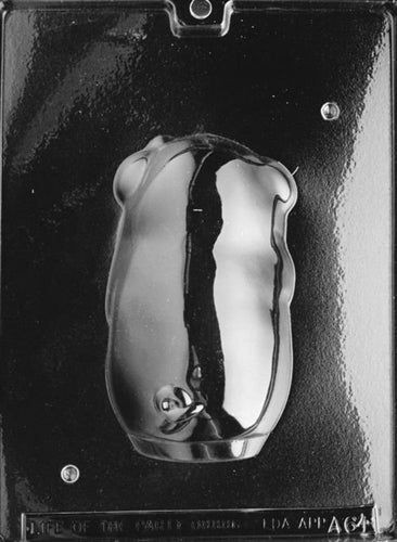 3D Pig Chocolate Mold - Back - LPA064B