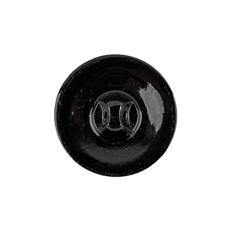 Black/Gold Glass Button - 36L/23mm