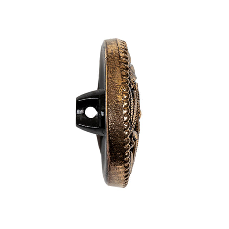 Black/Gold Glass Button - 42L/27mm