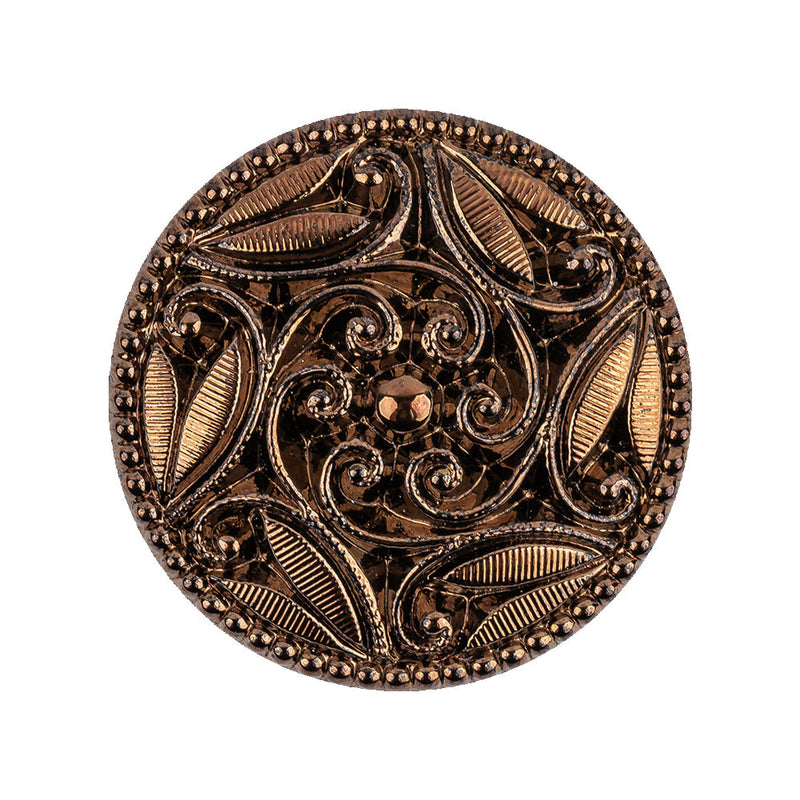 Copper Glass Button - 40L/25.5mm