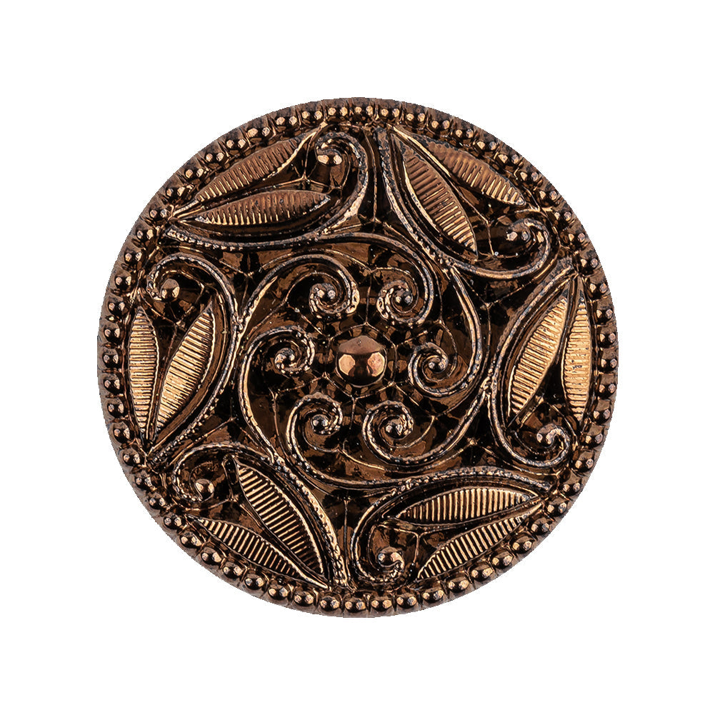Copper Glass Button - 40L/25.5mm