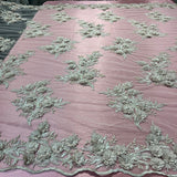 Beaded 3D Floral Lace