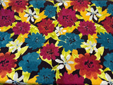 Robert Allen Lush Floral Cotton Fabric - Berry Botanical Floral, 55" Width (1 Yard)