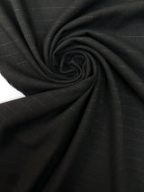 Black Cotton Lurex Twill Fabric