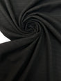 Black Cotton Lurex Twill Fabric