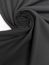 Black Polyester Viscose Cotton Crepe