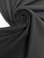 Black Polyester Viscose Cotton Crepe